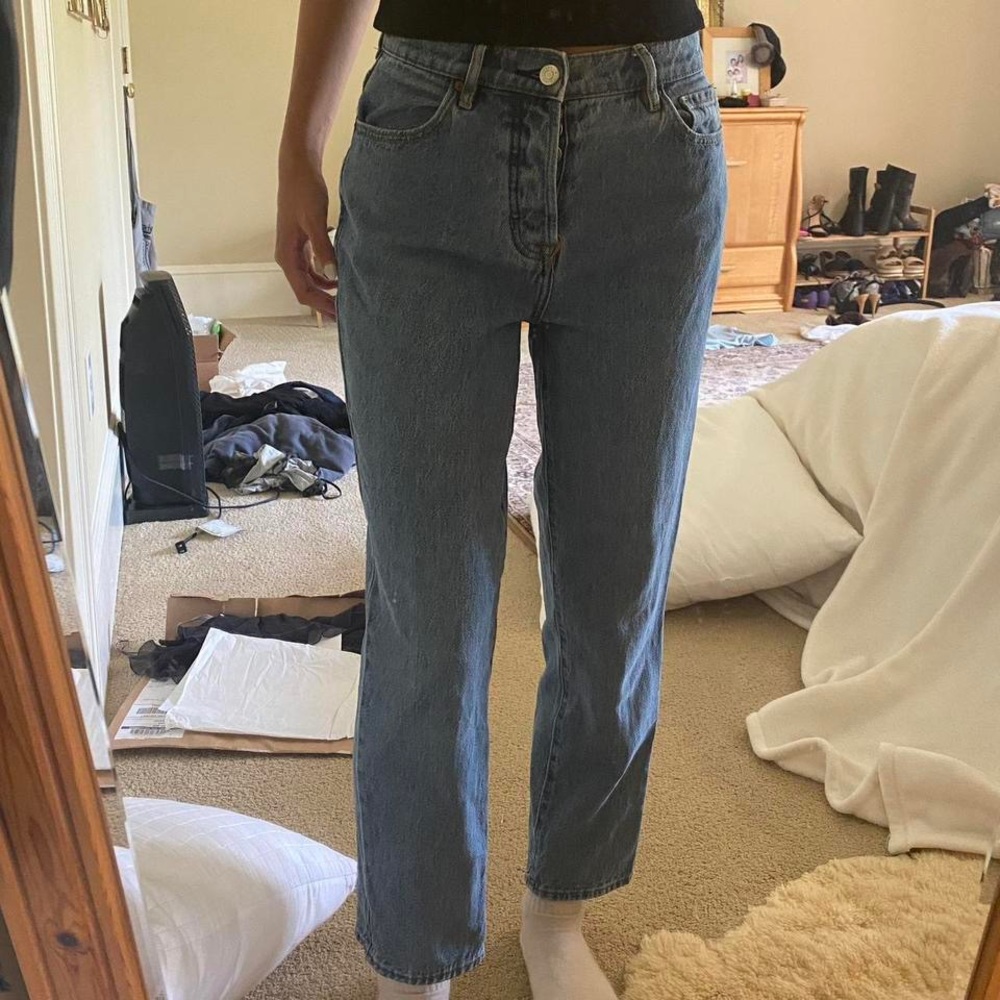 pacsun high rise straight jeans